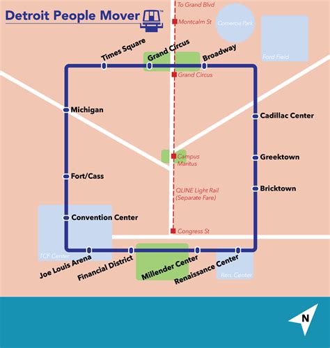 Oc Diagram Unofficial The Detroit People Mover Is An Interesting