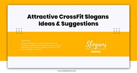 101 Attractive Crossfit Slogans Ideas And Suggestions