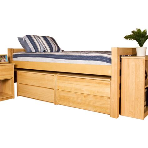 University Loft Graduate Series Twin Xl Bed Natural Finish Twin Xl Bedding Furniture