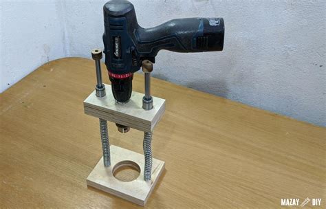 Diy drill for my motor and my button. DIY Straight Hole Drill Guide Jig — Free plans and 3D model