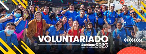Postula Al Programa De Voluntarias Y Voluntarios De Santiago 2023 Y Sé