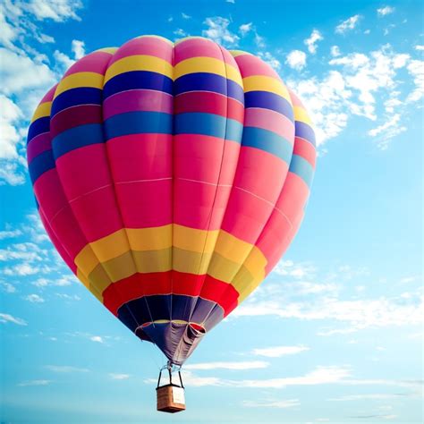 Colorful Hot Air Balloon Floating In The Sky Real Property Management