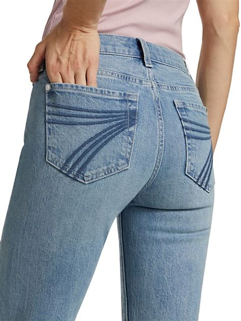 shop 7 for all mankind bb denim tailorless dojo wide leg jeans up to 70 off saks fifth avenue