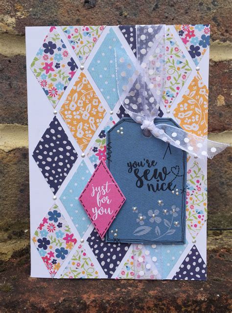 Card Created Using Julie Loves Pretty Patchwork Project Kit Made By