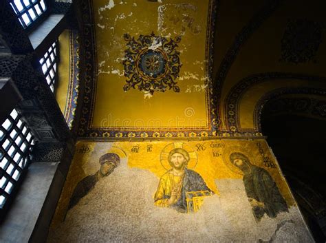 Interior De Hagia Sophia En Estambul Turqu A Foto De Archivo Editorial