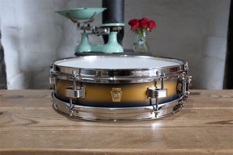 March 16 1962 Ludwig Jazz Combo 13x3 In Original Blue And Gold Duco
