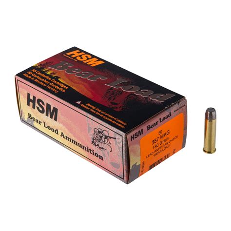 Hsm Ammunition Bear Load 357 Magnum Ammo Brownells