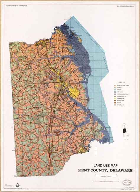 Land Use Map Kent County Delaware Library Of Congress