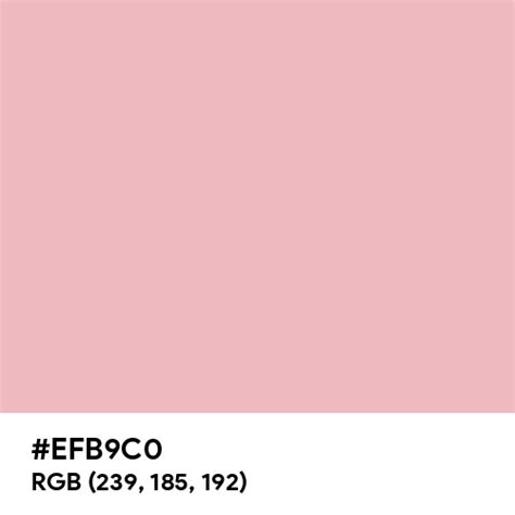 Pastel Pink Ral Design Color Hex Code Is Efb9c0