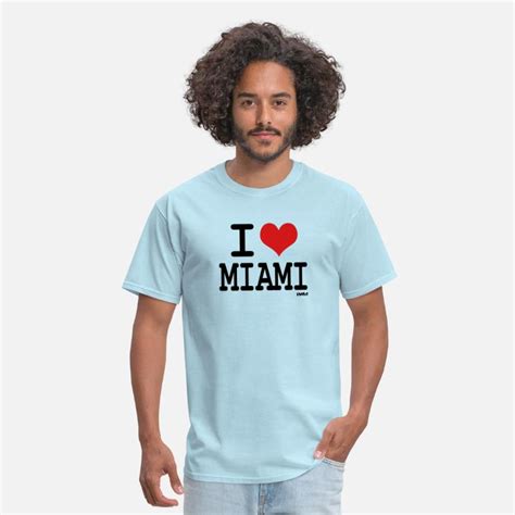 I Love Miami By Wam Mens T Shirt Spreadshirt