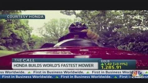 Honda Builds The Worlds Fastest Lawn Mower