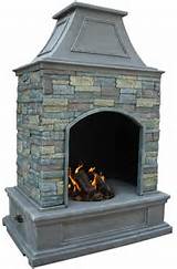 Outdoor Gas Log Fireplace