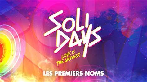 Solidays 2020 11 Premiers Noms Youtube