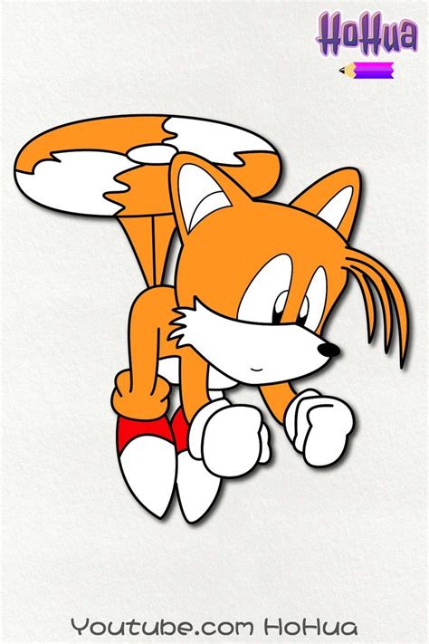How To Draw Tails From Sonic The Hedgehog Step By Step By Hohua