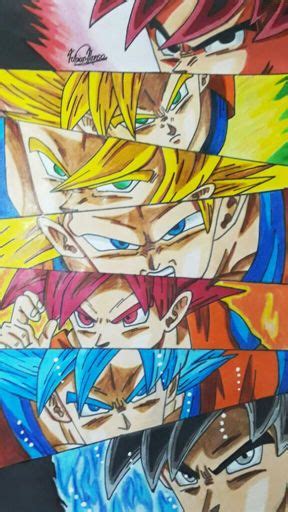 Dibujando A Todas Las Fases De Goku Dbs Thealonsoart Dibujarte Amino