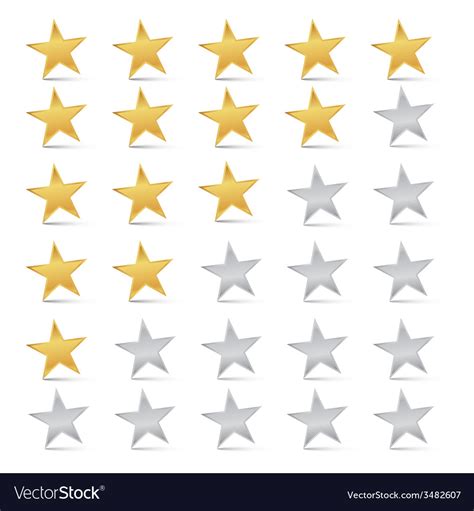 Gold And Silver Stars Clip Art