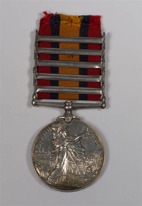 A Queens South Africa Medal With Relief Of Ladysmith Tugela Heights
