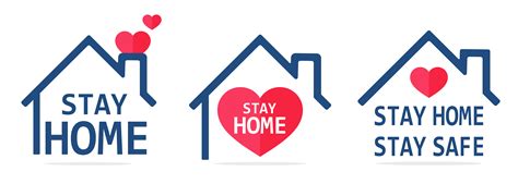Stay Home Line Icon House Download Free Vectors Clipart