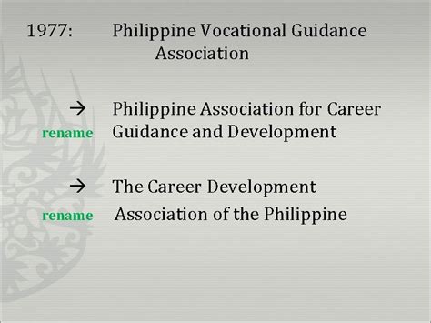 Guidance History Guidance History In The Philippines