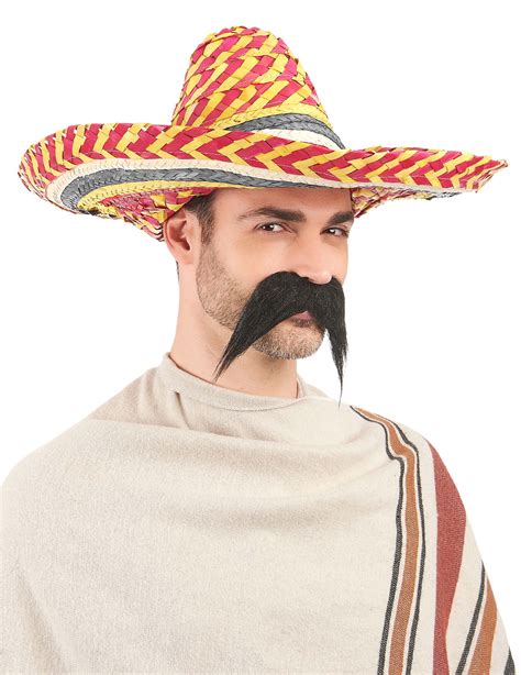 Sombrero mexicano colorido adulto: Acessórios,mascarilhas e fatos de ...