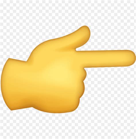 Pointing Finger Emoji Transparent