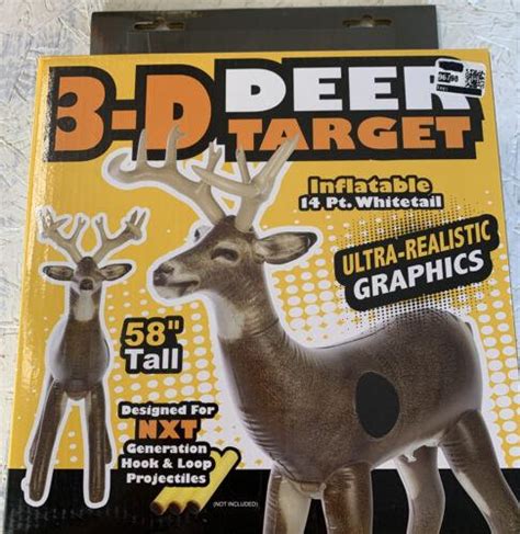 Nxt Generation 3d Deer Target Inflatable 14 Point Whitetail Size 58 Tall Nib 3765515497