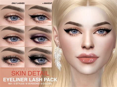 The Sims Resource Skin Detail Lash Pack N01