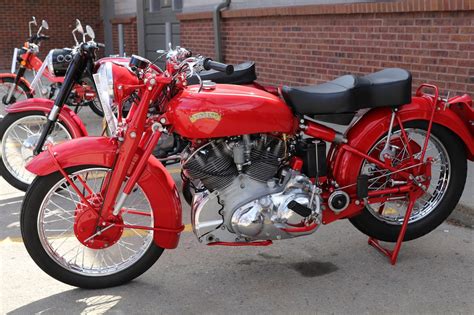 Oldmotodude 1951 Vincent Rapide On Display At The 2018 Classic Bike