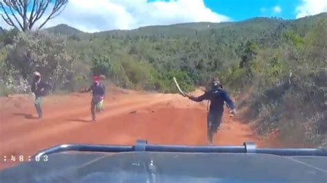 Dashcam Video Captures Gang With Machetes Attacking Crossfit Couple In Kenya