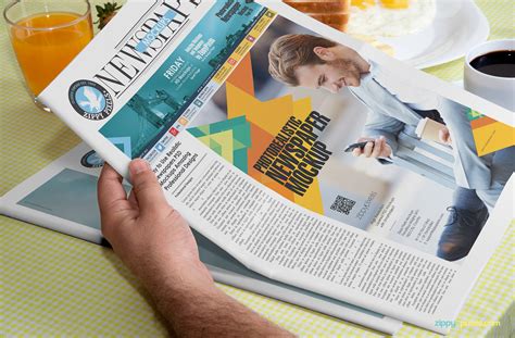 15 Beautiful Indoor Newspaper Advertising Mockups Zippypixels