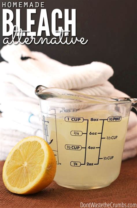 super simple recipe for homemade bleach alternative recipe that uses all natural ingredients