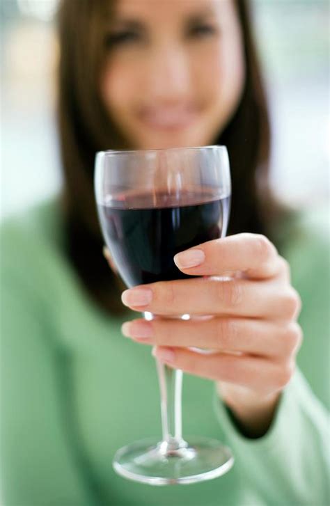 Glass Of Red Wine Photograph By Ian Hooton Science Photo Library