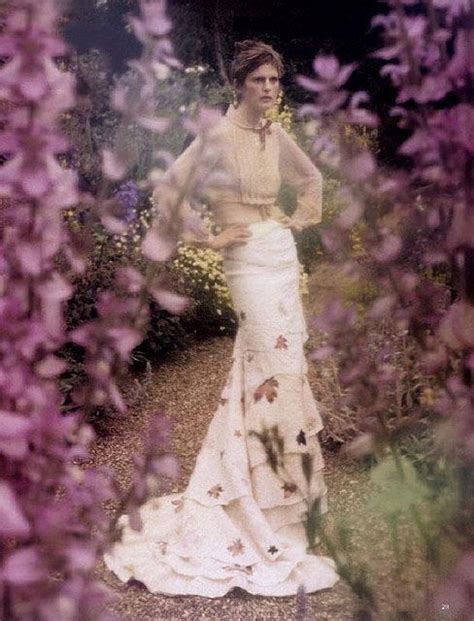 Tim Walker Editorial Shoot Idea Flowers In Foreground