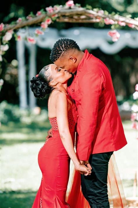 A Stunning Wedding With The Bride In Red Seshweshwe South African Wedding Blog African