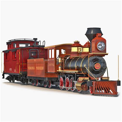 3d Model Steam Train Caboose Train Model Steam Trains Steam Trains
