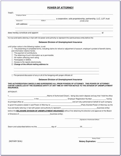 Power Of Attorney Form Indiana Awesome Indiana Durable Power Attorney