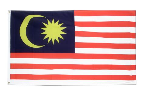 Die gestaltung der flagge ist durch die flagge der usa inspiriert. Malaysia Fahne kaufen - 90 x 150 cm - FlaggenPlatz.ch