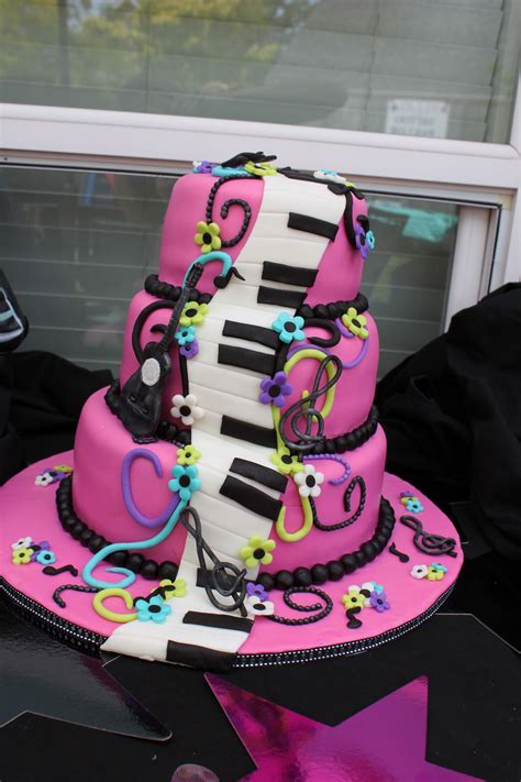 Girls Karaoke Birthday Cake Music Cakes Music Themed Cakes
