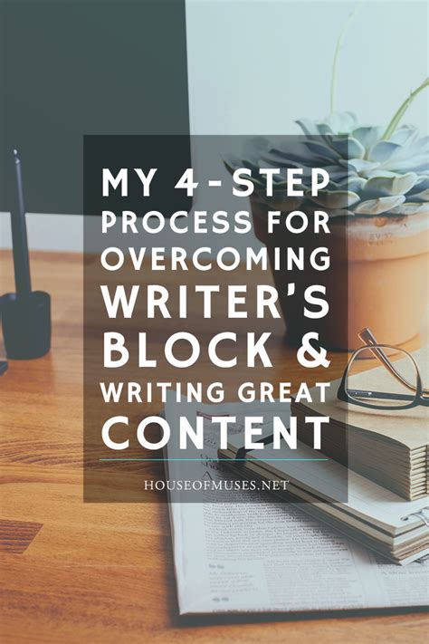 My 4 Step Process For Overcoming Writers Block And Writing Great Content Writing Writing
