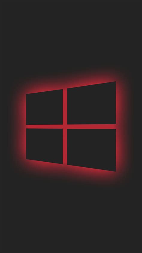 4320x7680 Windows 10 Logo Red Neon 4320x7680 Resolution Wallpaper Hd