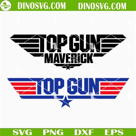 Top Gun Svg Bundle Maverick Svg Files For Cricut Dinosvg