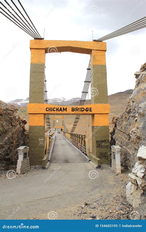 Chicham Bridge Ladakh Stock Image Image Of Constructing 154603195