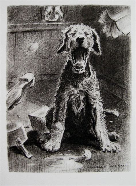 1940s Airedale Terrier Print Wall Art Decor Airedale Etsy Dog Print