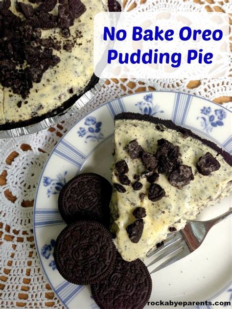 No Bake Oreo Pudding Pie This Dessert Is So Yummy And Even Better It