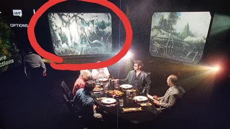 In Jurassic Park During The Dinner Scene You Can See A Upcoming