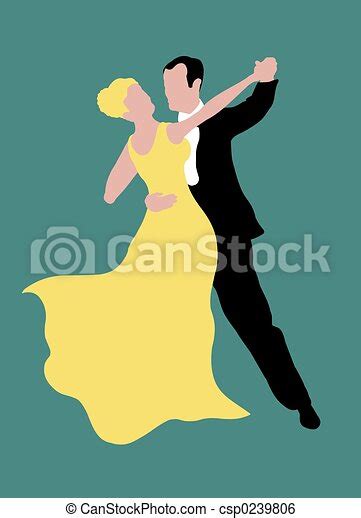 Dancing Couple Illustration Of Couple Dancing Canstock