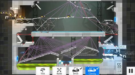 Bridge Constructor Portal Level 55 Walkthrough Youtube