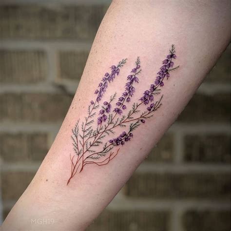 Heather Plant Tattoo