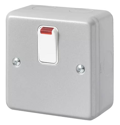 Mk Metalclad Plus 20a 1 Gang Dp Metal Clad Control Switch With Neon