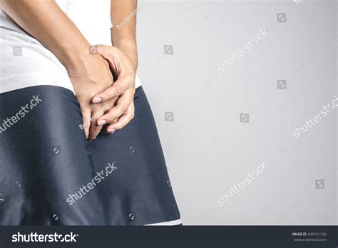 Man Grab Cover His Crotch On Stock Photo 649101109 Shutterstock